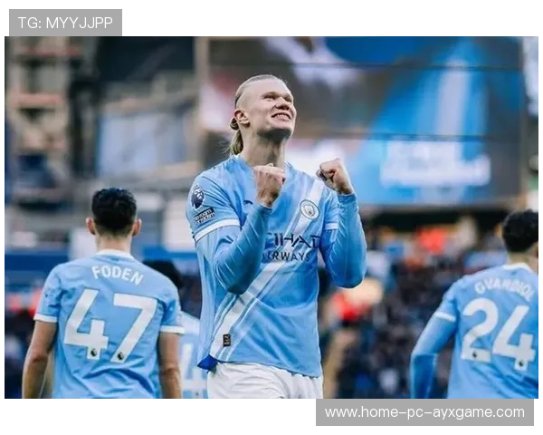 哈兰德突破后的推射得手，曼城继续狂奔